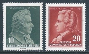 Germany DDR #278-9 NH Wolfgang Mozart