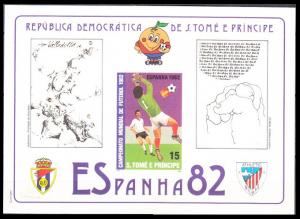 1982 Sao Tome and Principe 754/B84 1982 World championship on football of Spain