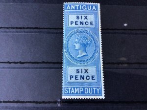 Antigua BF5 1870 mint never hinged six pence Duty Stamp Ref 56504