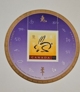 Canada 1999 Lunar Year of the Rabbit #1768 SS MNH