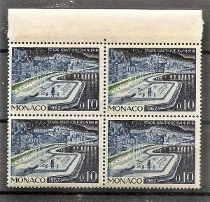 Monaco  505 MNH 1962 Aquatic Stadium Block