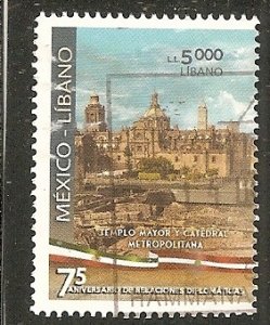 Lebanon     Scott 827a    Cathedral    Used