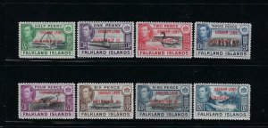 FALKLAND IS. SCOTT #2L1-2L8 GRAHAM LAND DEPENDENCY-  MINT LIGHT  HINGED