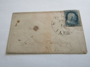 US Stamps Sc.#7 (B Rel.Position 69R2) Used on Cover 1851,w/R.Doporto Certificate