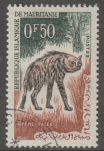 Mauritania 134 Striped Hyena 1963