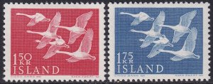 Iceland 1956 Sc 298-9 set MLH*