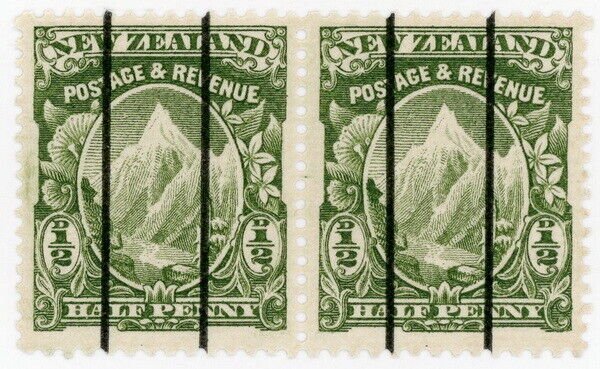 (I.B) New Zealand Postal : Dickie coin-in-the-slot Experimental Stamps ½d