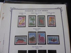 Madagascar 1959-1975 Mainly MNH Stamp Collection on Scott Spec Album Pages