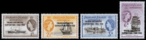 Falkland Islands Dependencies Scott 1L34-1L37 (1956) Mint LH VF M