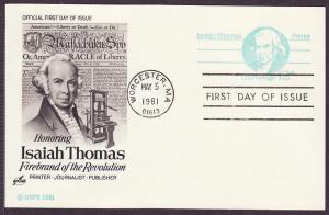 UX89 Isaiah Thomas Artcraft FDC