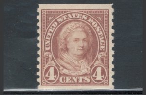 United States 1923 Martha Washington 4c Scott # 601 MNH (Perf 10 Vertically)