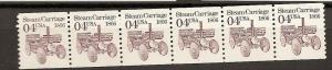 USA SC# 2451b MNH pnc strip of 6, plate # 1