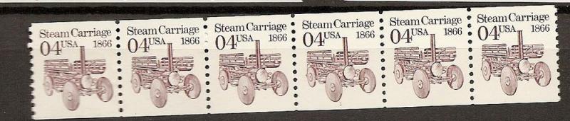 USA SC# 2451b MNH pnc strip of 6, plate # 1
