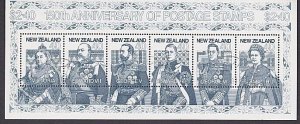 NEW ZEALAND 1990 Stamp Anniversary mini sheet fine used....................A1880