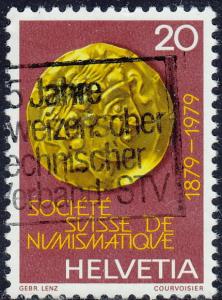 Switzerland - 1979 - Scott #677 - used - Greek Coin