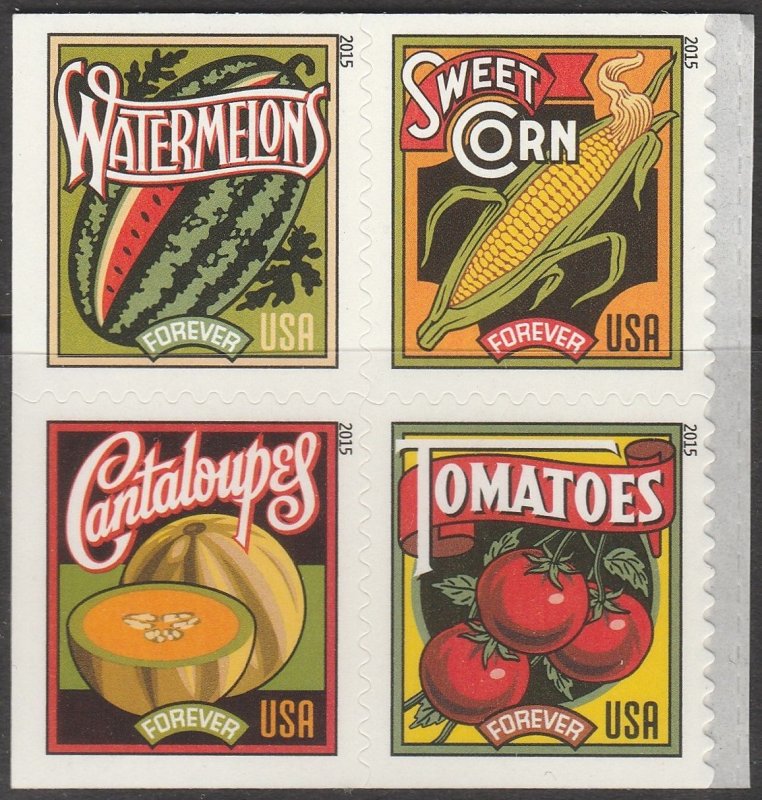 5004-07 5007a Summer Harvest Block of 4 MNH $1 Shipping
