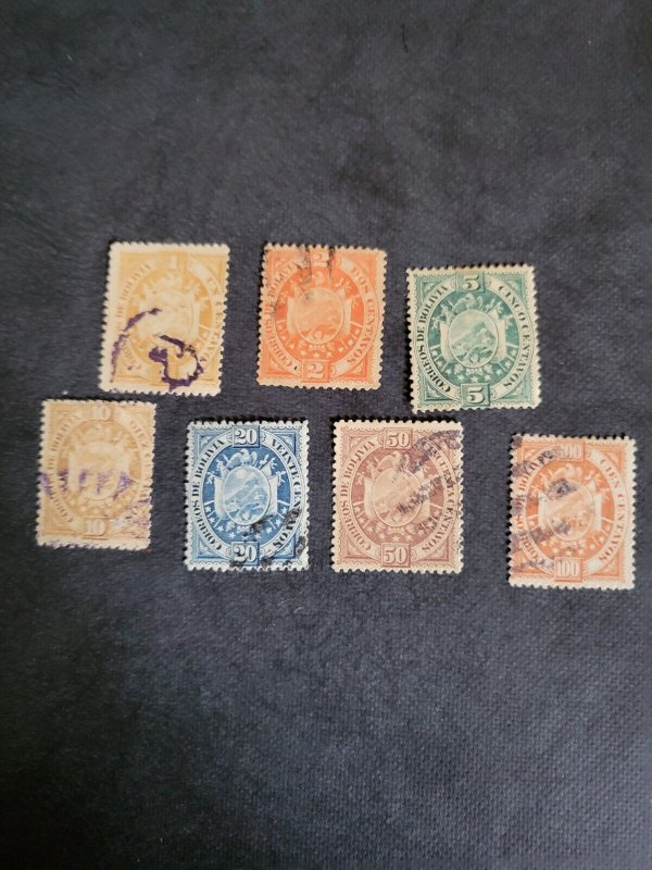 Stamps Bolivia 40-6 used