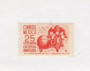 MEXICO # E12  VF-MNH  25c 1951 SPECIAL DELIVERY MESSENGER /BRIGHT RED CV $40