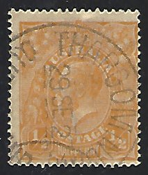 Australia #6 Used Wmk. 8 Single Stamp cv $40 (U1)