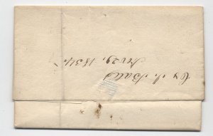 1834 Cincinnati OH black cDS stampless letter to NY [5775.580]