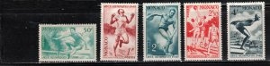 MONACO Scott # 204-8 MH - 1948 Olympics