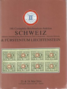 Switzerland & Liechtenstein Classics, Corinphila, Zurich, Sale 190, May 23, 2014 