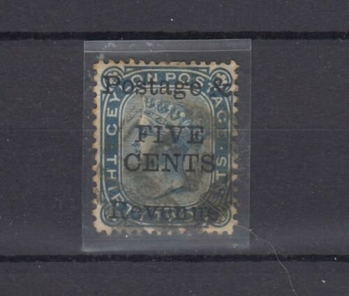 Ceylon QV 1885 5c On 32c p14 x 12 1/2 SG172 Fine Used JK9642 