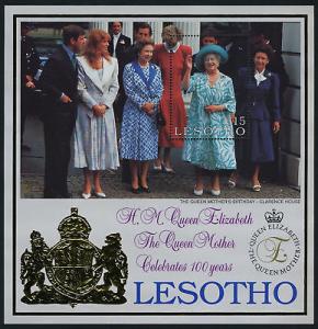 Lesotho 1207-8 MNH Queen Mother, Queen Elizabeth, Diana