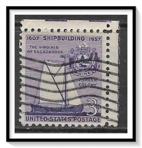 US #1095 Ship Building Used