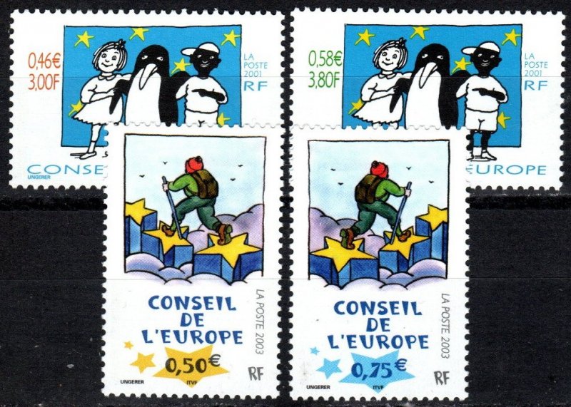 France #1o57-8, 1o59-60  MNH CV $8.90 (P623)