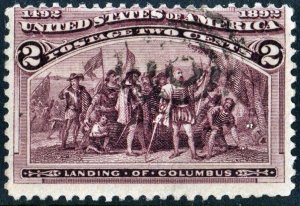 SC#231 2¢ Landing of Columbus (1893) Used