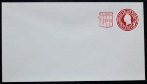 1958 US Sc. #U537 die 1 stamped envelope, surcharged, mint, nice