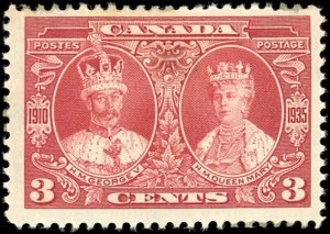 Canada Scott #213 F-VF/H Mint-1935 3c Jubilee Issue-Disturbed & missing gum