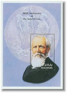 MALDIVES SHEET NOBEL PRIZE 