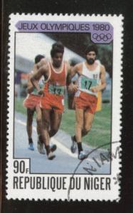 Niger Scott 508 used CTO 1980 olympic stamp