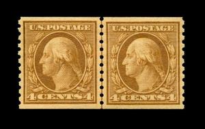 momen: US Stamps #457 Coil LP MNH OG PSE Graded 95