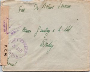 1940s India - Censor Cover - Bombay - F38491