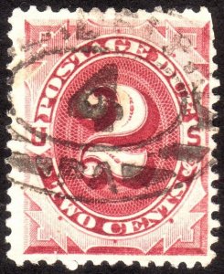 1891, US 2c, Postage Due, Used, Sc J23