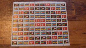 CANADA #519p-528p XF NH Full SHEET Tagged *RARE* C$750.00 +++