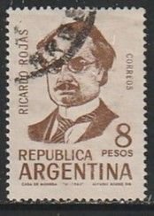 1965 Argentina - Sc 774 - used VF - 1 single - Ricardo Rojas