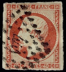 France Sc #18 Used F-VF hr SCV$12...French Stamps are Iconic!
