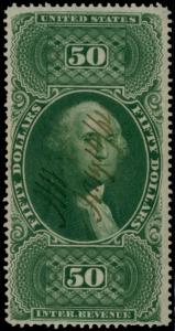 #R101c VF USED $50.00 US INTERNAL REVENUE (GREEN) CV $210.00 BP9027