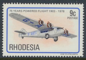 Rhodesia   SG 573 SC# 411  MNH Powered Flight Aircraft see scans / details 