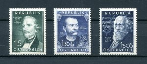 x073 - AUSTRIA 1951 Sc# 577-579 Set. Unmounted Mint MNH