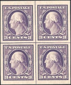 483 Mint,OG,NH... Centerline Block of 4... SCV $140.00