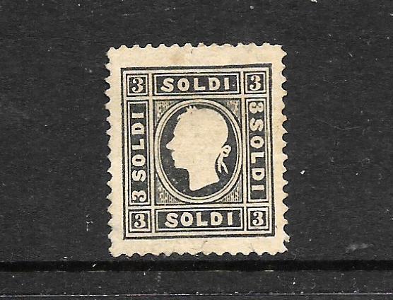 AUSTRIA  1858  3s  BLACK  MNG  TYPE 2    Sc 7   CV $2900