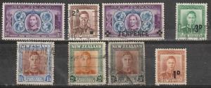 New Zealand Mint & Used George VI