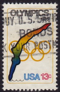 USA - 1976 - Scott #1695 - used - Sport Diving