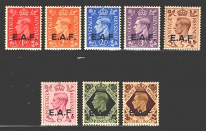 Somalia - SG# 51 - 58 MLH        /      E. A. F. ovpts  -   Lot 0224220