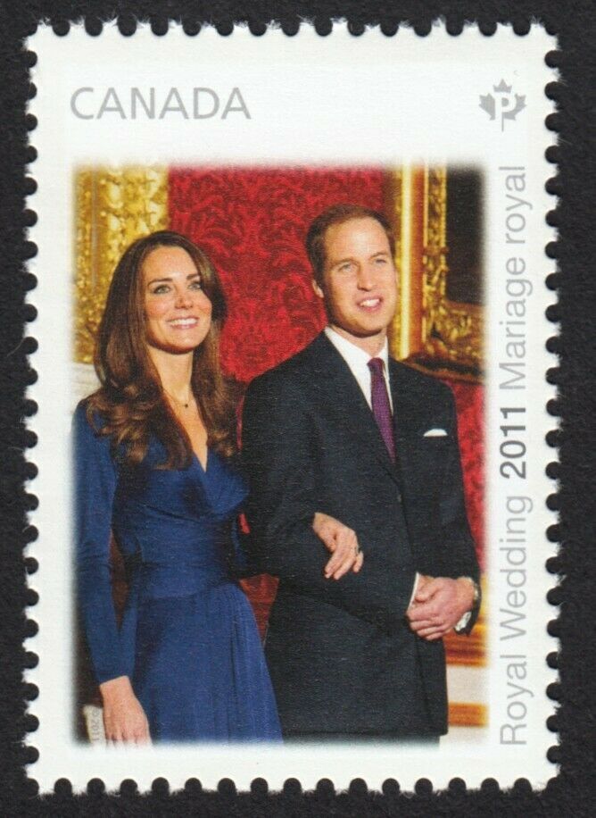 Catherine Middleton & Prince William = Royal Wedding Ms St Canada 2011